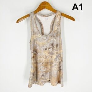 Athleta watercolor racer back tank sz M